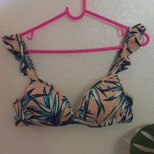 Victoria’s Secret bikini top with ruffle straps